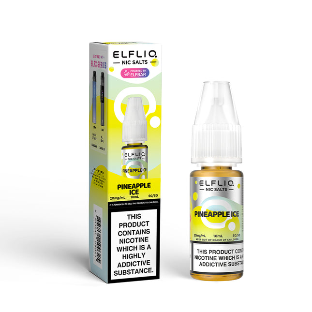 ELFLIQ Pineapple Ice 10ml Nic Salt E-Liquid - Vape Store Twickenham