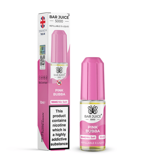 Pink Bubba Nic Salt Bar Juice 5000 E-Liquid 10ml - Vape Store Twickenham