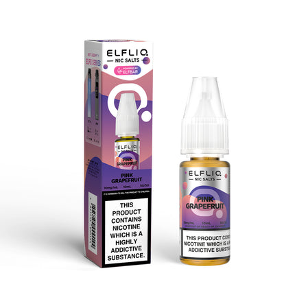 ELFLIQ Pink Grapefruit 10ml Nic Salt E-Liquid - Vape Store Twickenham