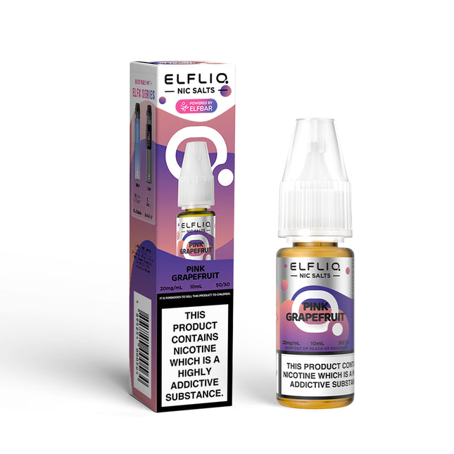 ELFLIQ Pink Grapefruit 10ml Nic Salt E-Liquid - Vape Store Twickenham