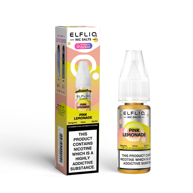ELFLIQ Pink Lemonade 10ml Nic Salt E-Liquid - Vape Store Twickenham