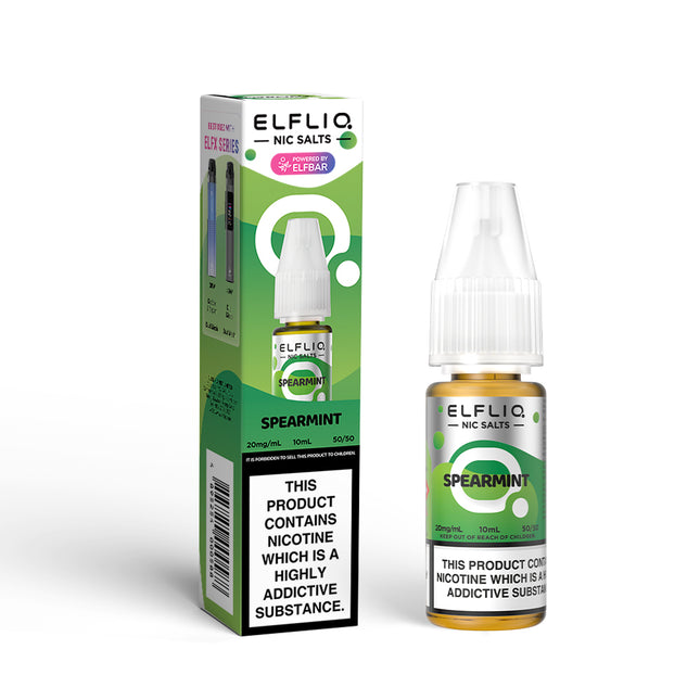 ELFLIQ Spearmint 10ml Nic Salt E-Liquid - Vape Store Twickenham