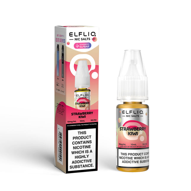 ELFLIQ Strawberry Kiwi 10ml Nic Salt E-Liquid - Vape Store Twickenham