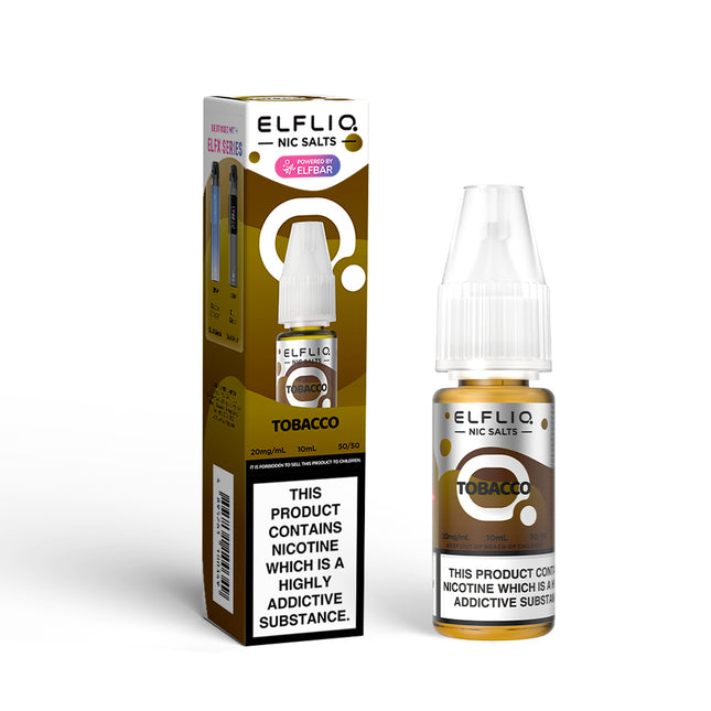 ELFLIQ Tobacco 10ml Nic Salt E-Liquid - Vape Store Twickenham