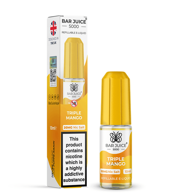 Triple Mango Nic Salt Bar Juice 5000 E-Liquid 10ml - Vape Store Twickenham