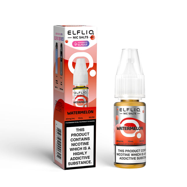 ELFLIQ Watermelon 10ml Nic Salt E-Liquid - Vape Store Twickenham